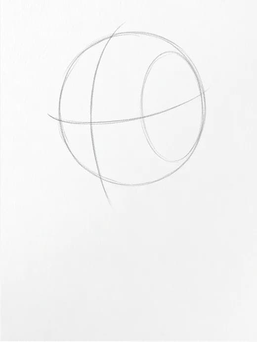 Portrait tutorial drawing stage 3