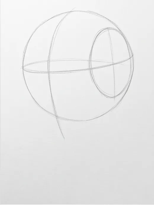 Zendaya drawing stage 3: Feature placement