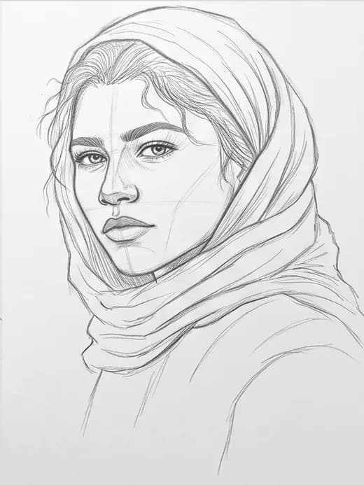 Zendaya drawing stage 9: Final polish